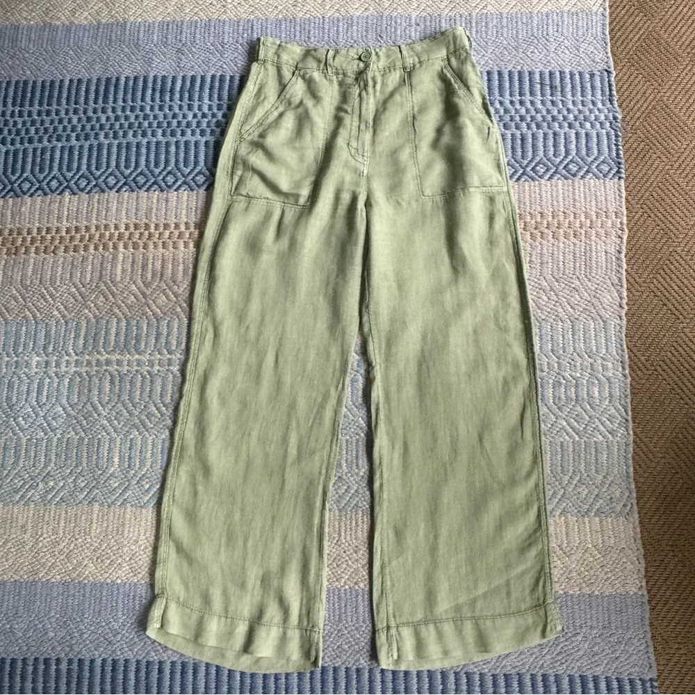 Zara | 30.5” Linen Wide Leg Pants